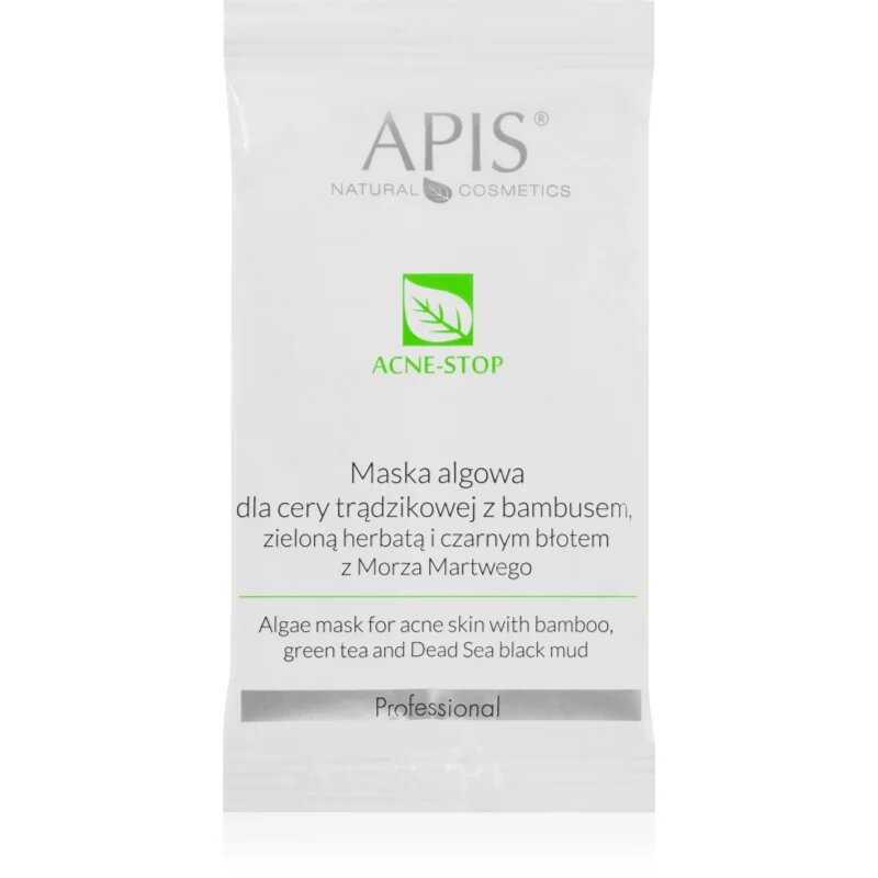 Apis Natural Cosmetics Acne-Stop Professional čistilna in mehčalna maska za mastno k aknam nagnjeno kožo 20 g