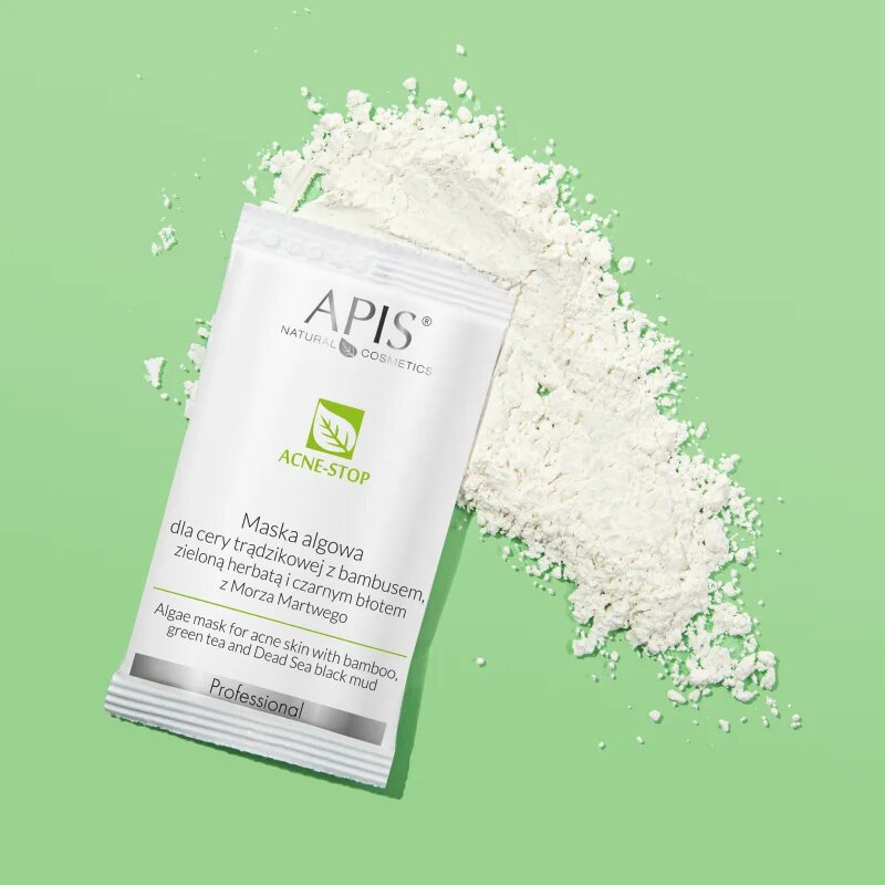 Apis Natural Cosmetics Acne-Stop Professional čistilna in mehčalna maska za mastno k aknam nagnjeno kožo 20 g