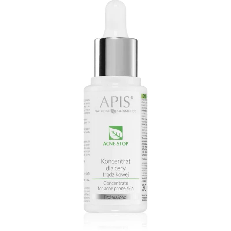 Apis Natural Cosmetics Acne-Stop Professional koncentrat za mastno k aknam nagnjeno kožo 30 ml