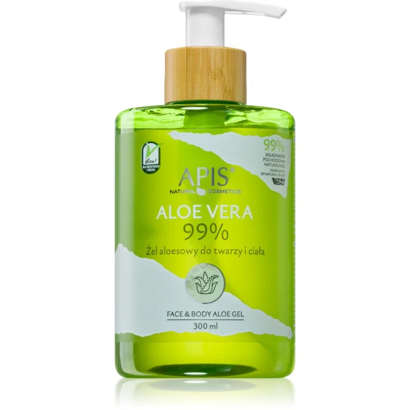 Apis Natural Cosmetics Aloe Vera intenzivni vlažilni gel za obraz telo in lase 300 ml