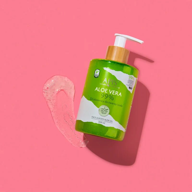 Apis Natural Cosmetics Aloe Vera intenzivni vlažilni gel za obraz telo in lase 300 ml