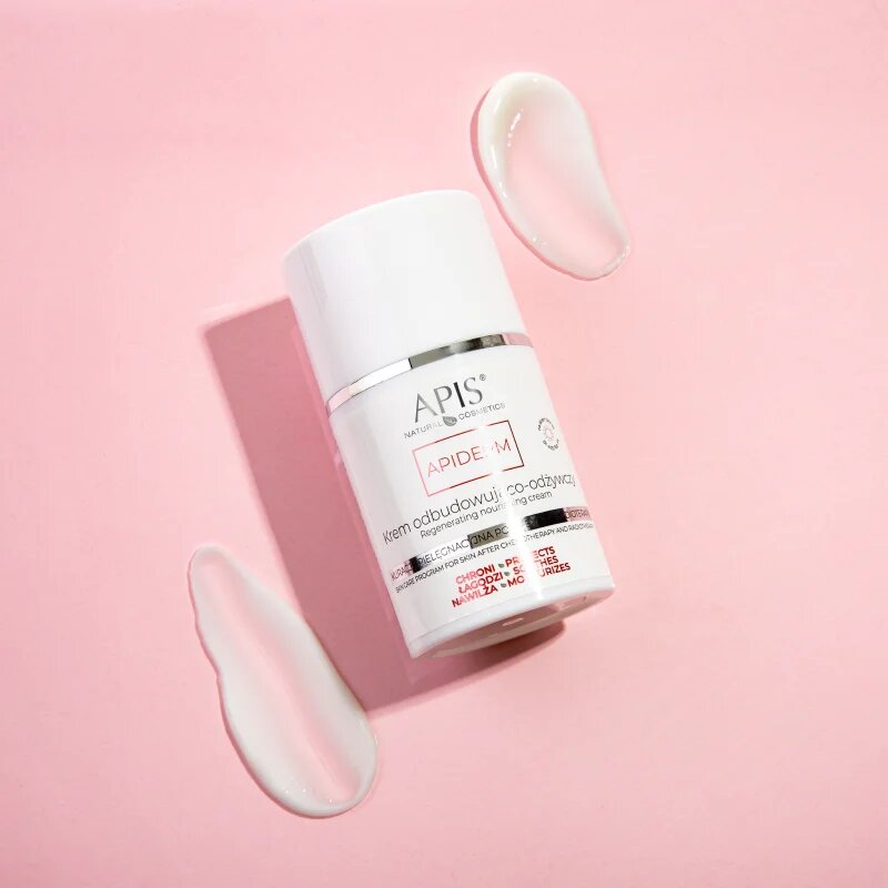 Apis Natural Cosmetics Apiderm dnevna krema za obnovitev in hranjenje kože obraza SPF 10 50 ml