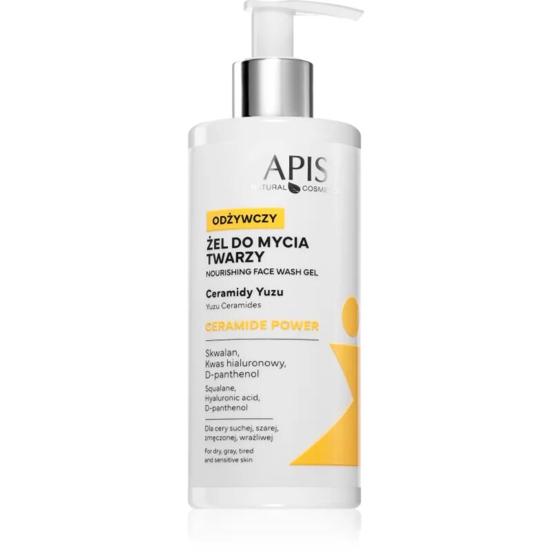 Apis Natural Cosmetics Ceramide Power čistilni gel za obraz 300 ml