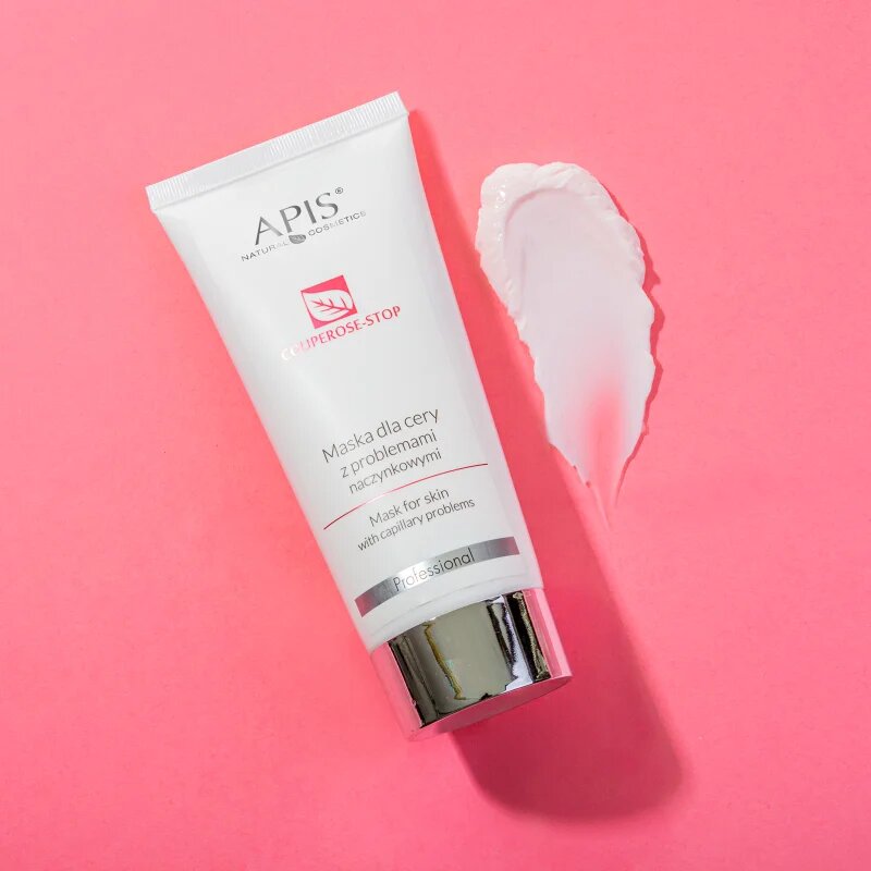 Apis Natural Cosmetics Couperose-Stop nežna kremasta maska za občutljivo kožo nagnjeno k rdečici 200 ml