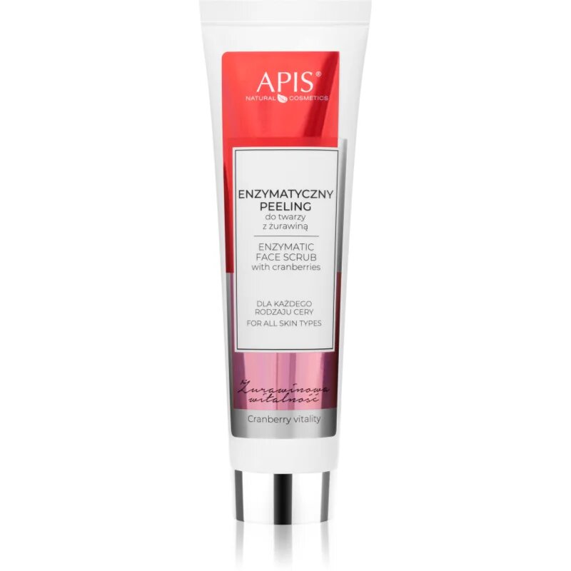 Apis Natural Cosmetics Cranberry Vitality nežni encimski piling 100 ml