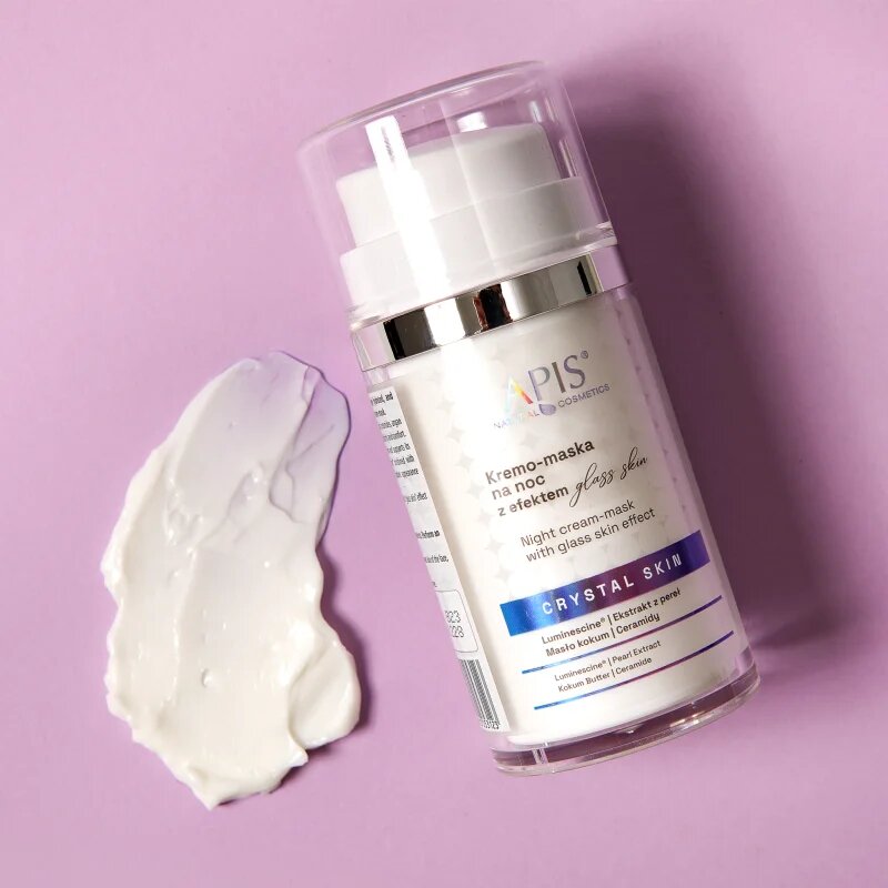 Apis Natural Cosmetics Crystal Skin nočna krema-maska za osvetljevanje kože in hidratacijo 50 ml