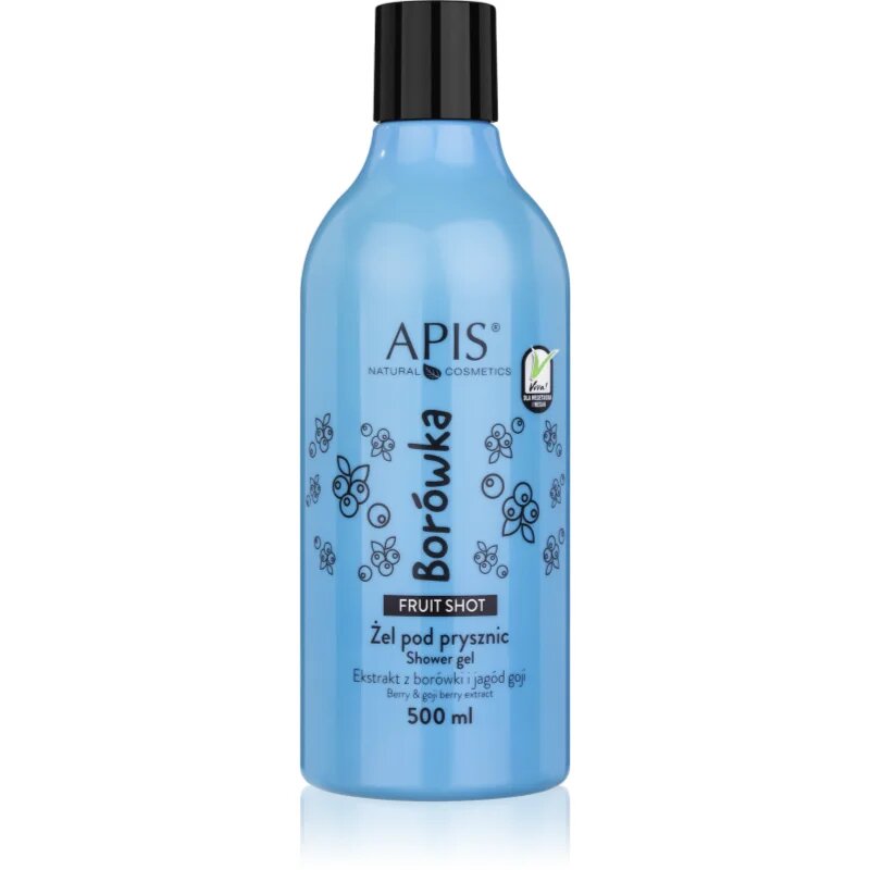 Apis Natural Cosmetics Fruit Shot Blueberry gel za prhanje 500 ml