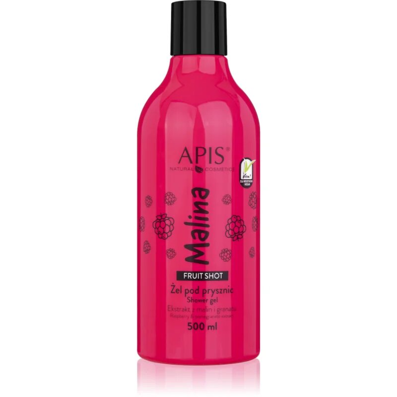 Apis Natural Cosmetics Fruit Shot Raspberry gel za prhanje 500 ml