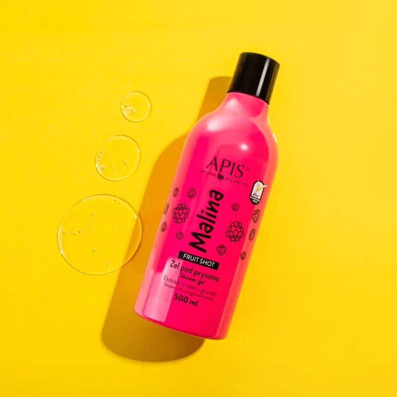 Apis Natural Cosmetics Fruit Shot Raspberry gel za prhanje 500 ml