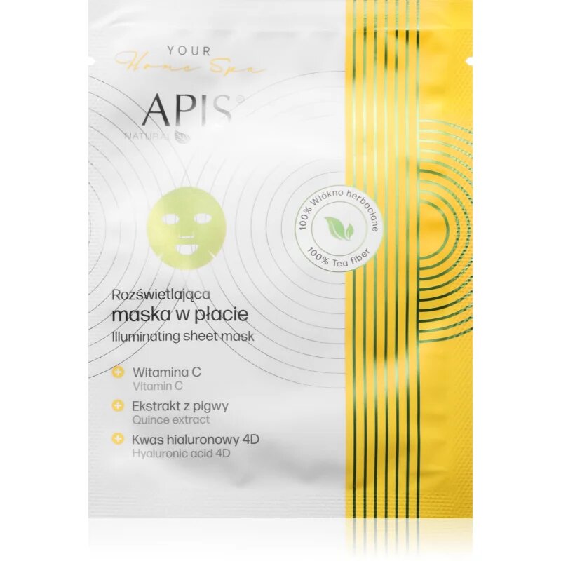 Apis Natural Cosmetics Home Spa maska za posvetlitev za obraz 20 g