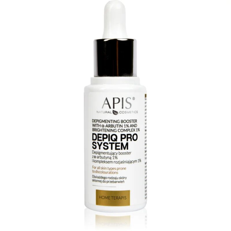 Apis Natural Cosmetics Home TerApis depigmentacijski serum s posvetlitvenim učinkom a arbutinem 30 ml