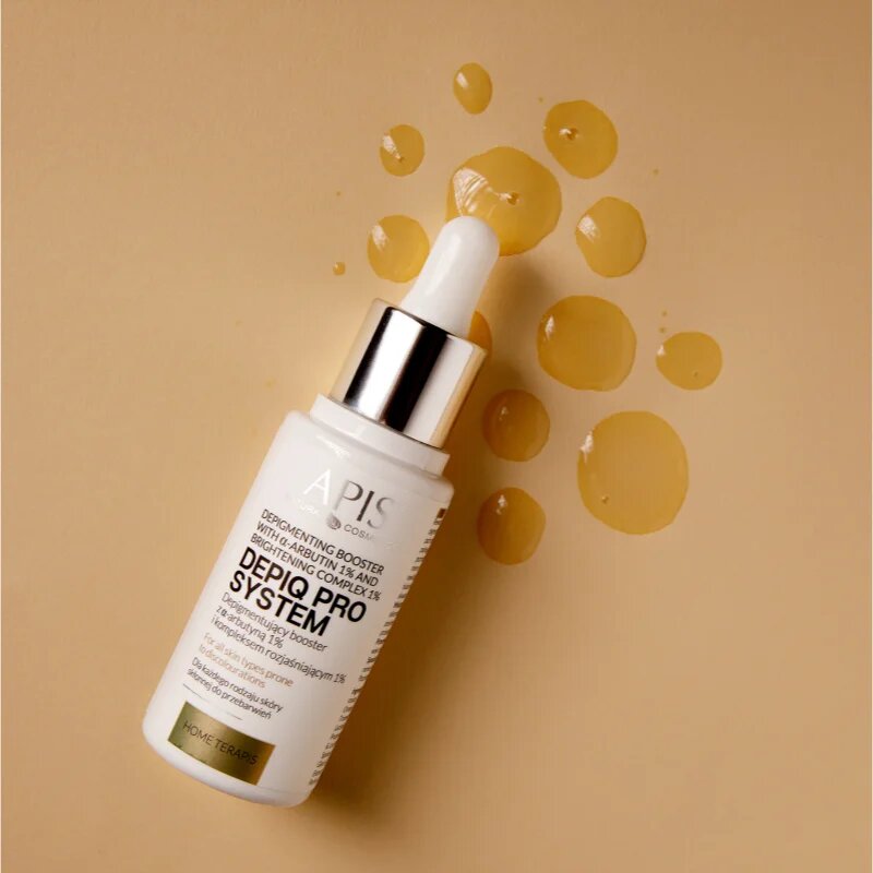 Apis Natural Cosmetics Home TerApis depigmentacijski serum s posvetlitvenim učinkom a arbutinem 30 ml