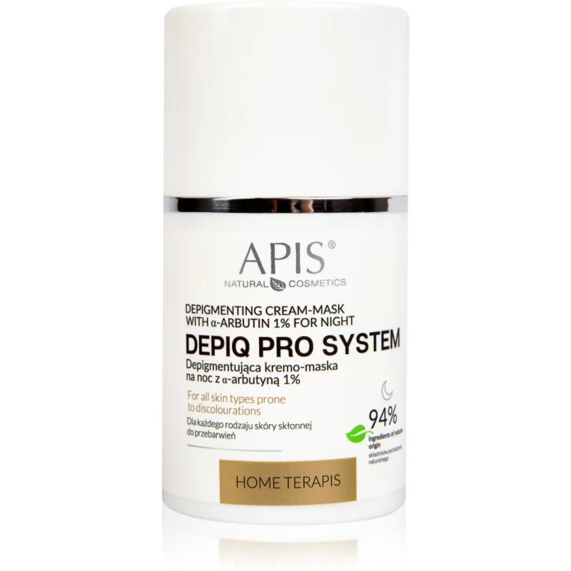 Apis Natural Cosmetics Home TerApis obnovitvena nočna kremasta maska za kožo s hiperpigmentacijo 50 ml