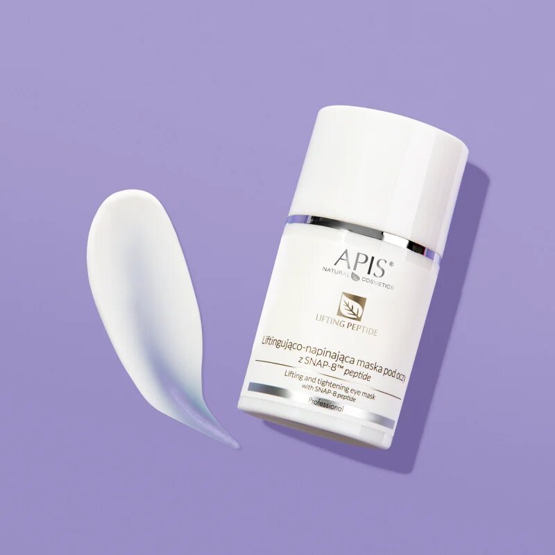 Apis Natural Cosmetics Lifting Peptide SNAP-8™ gladilna maska za predel okoli oči s peptidi 50 ml