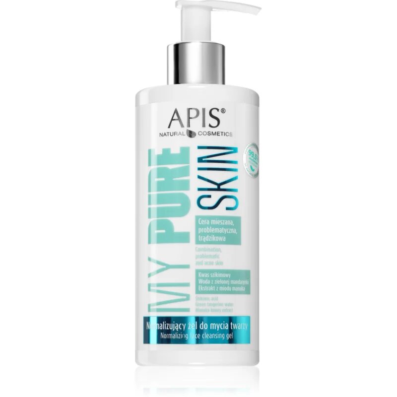 Apis Natural Cosmetics My Pure Skin čistilni gel za normalizacijo kože za obraz 300 ml