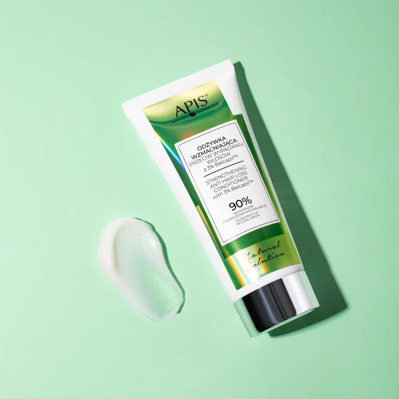 Apis Natural Cosmetics Natural Solution 3% Baicapil krepilni balzam proti izpadanju las 200 ml