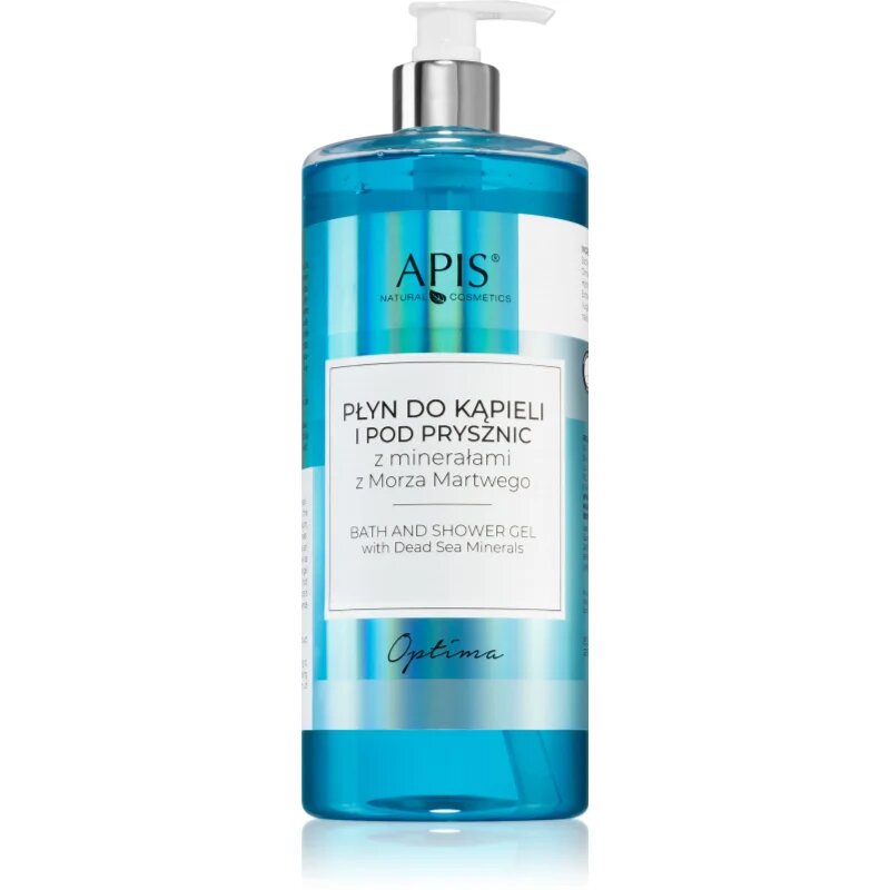 Apis Natural Cosmetics Optima gel za prhanje in kopanje z minerali Mrtvega morja 1000 ml