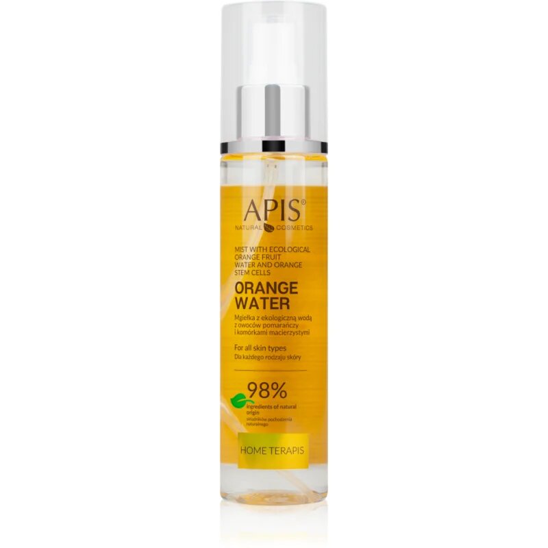 Apis Natural Cosmetics Orange Water energijska vlažilna meglica za obraz 150 ml