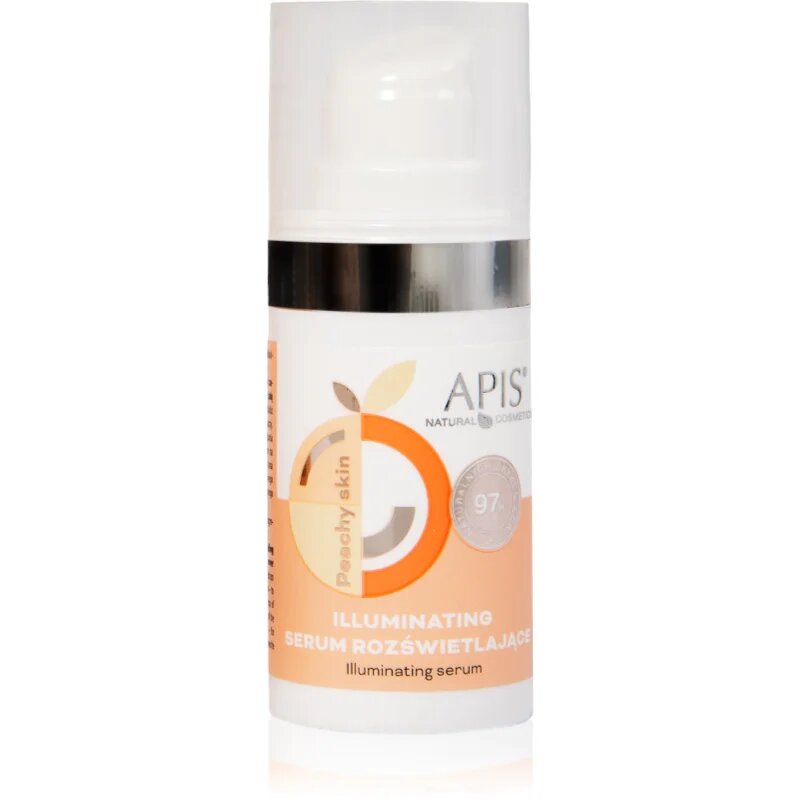 Apis Natural Cosmetics Peachy Skin serum za osvetljevanje za obraz 15 ml