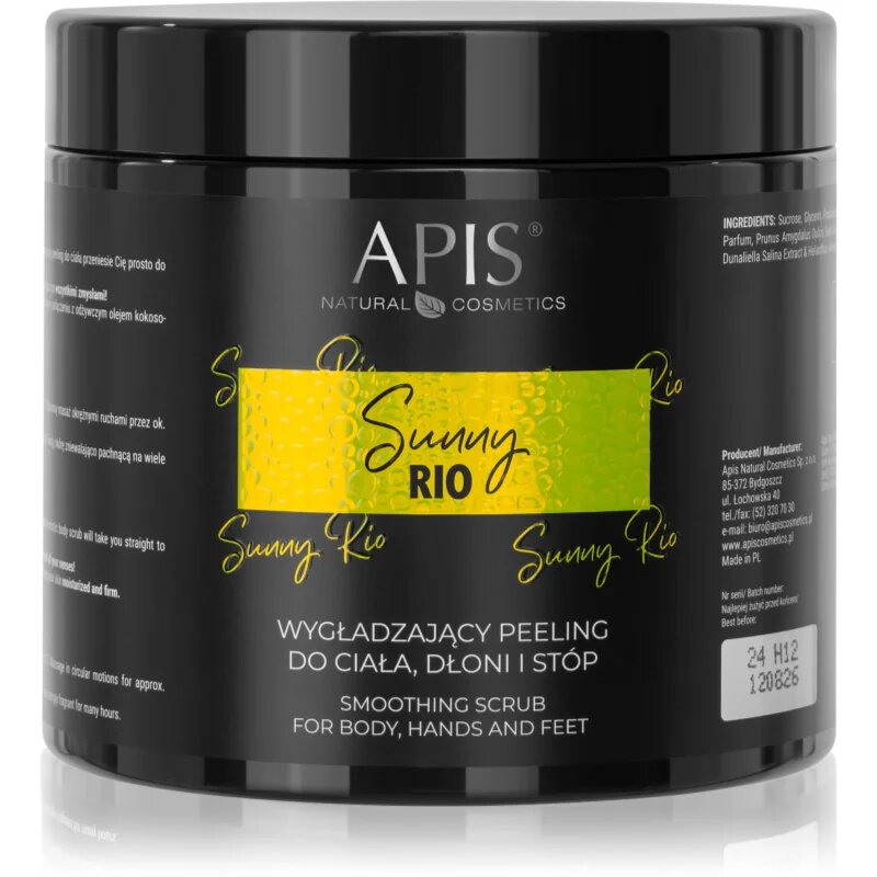 Apis Natural Cosmetics SUNNY RIO gladilni piling za telo 700 g