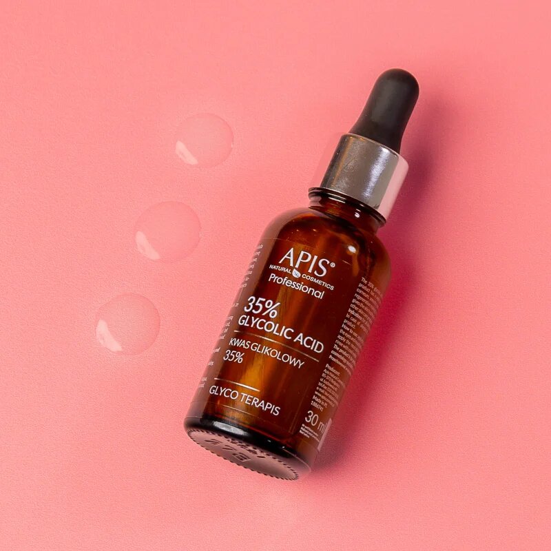 Apis Natural Cosmetics TerApis 35% Glycolic Acid gladilni eksfoliacijski serum za regeneracijo in obnovo kože obraza 30 ml