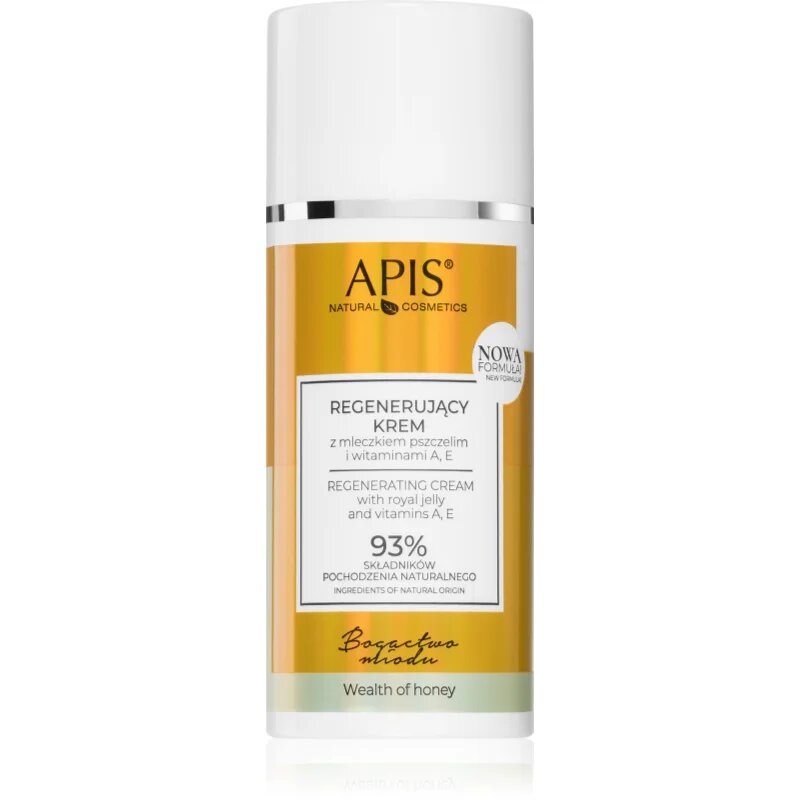 Apis Natural Cosmetics Wealth Of Honey hranilna regeneracijska krema z vitaminoma A in E 100 ml