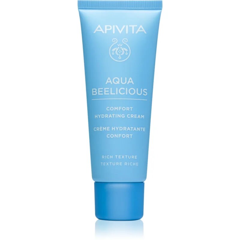 Apivita Aqua Beelicious Comfort Hydrating Cream Rich hranilna krema za obraz za dan in noč vlažilna 40 ml