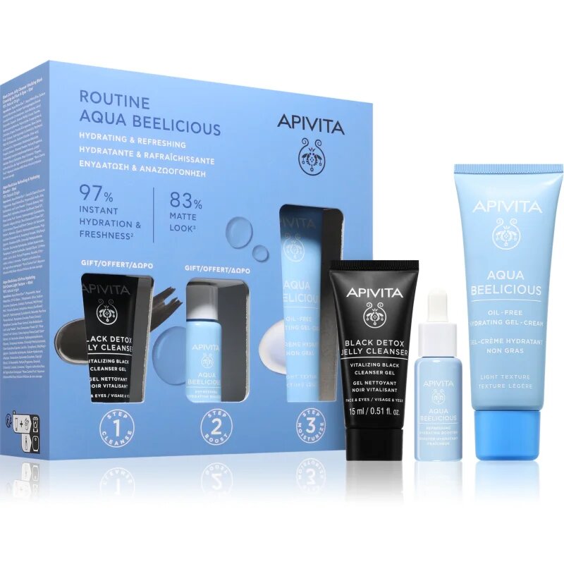 Apivita Aqua Beelicious Hydrating & Refreshing Routine Set set za intenzivno hidracijo
