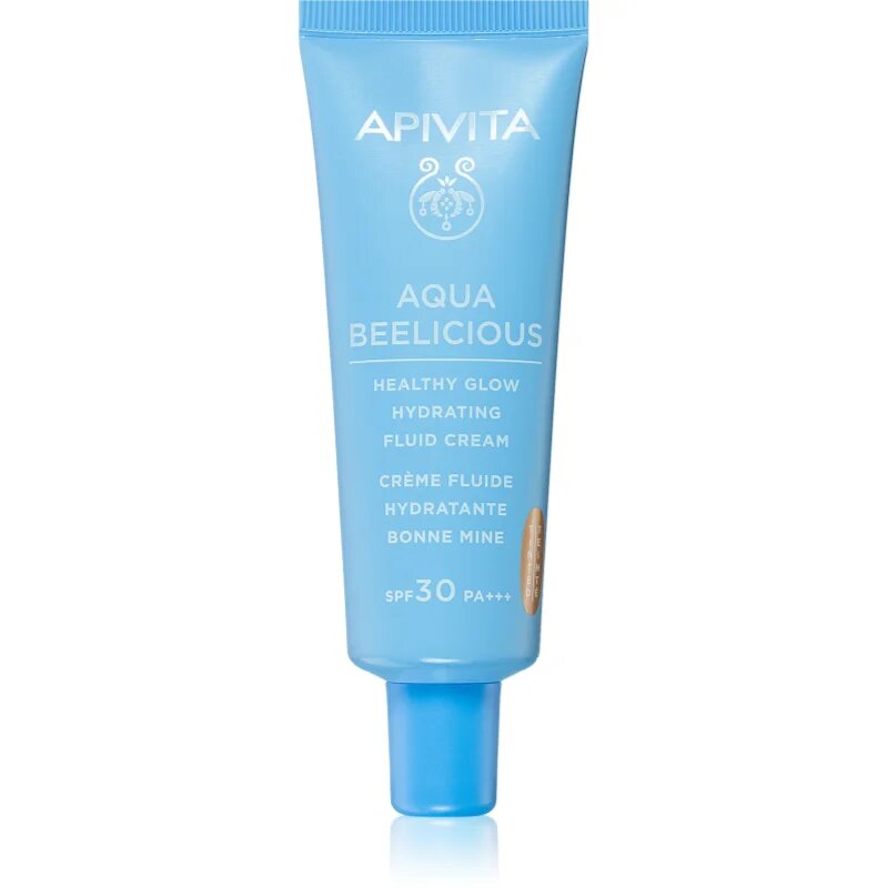 Apivita Aqua Beelicious Tinted Fluid SPF30 lahki tonirani fluid za osvetlitev kože SPF 30 40 ml