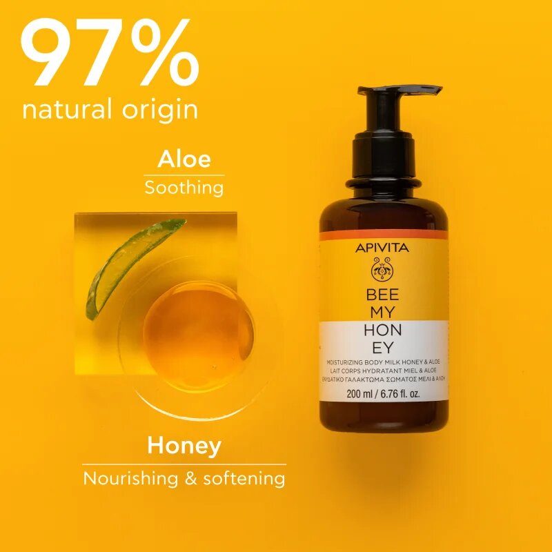 Apivita Bee My Honey Body Milk vlažilni losjon za telo 200 ml