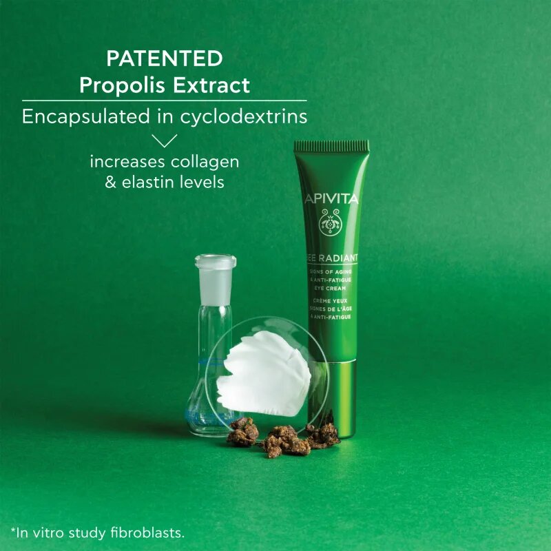 Apivita Bee Radiant Eye Cream krema za predel okoli oči za korekcijo temnih kolobarjev in gub 15 m