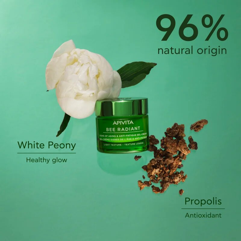 Apivita Bee Radiant Gel-Cream - Light texture lahka gelasta krema proti staranju in za učvrstitev kože 50 ml