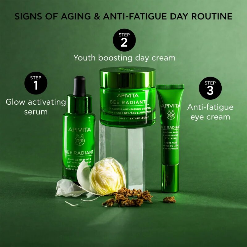 Apivita Bee Radiant Gel-Cream - Light texture lahka gelasta krema proti staranju in za učvrstitev kože 50 ml