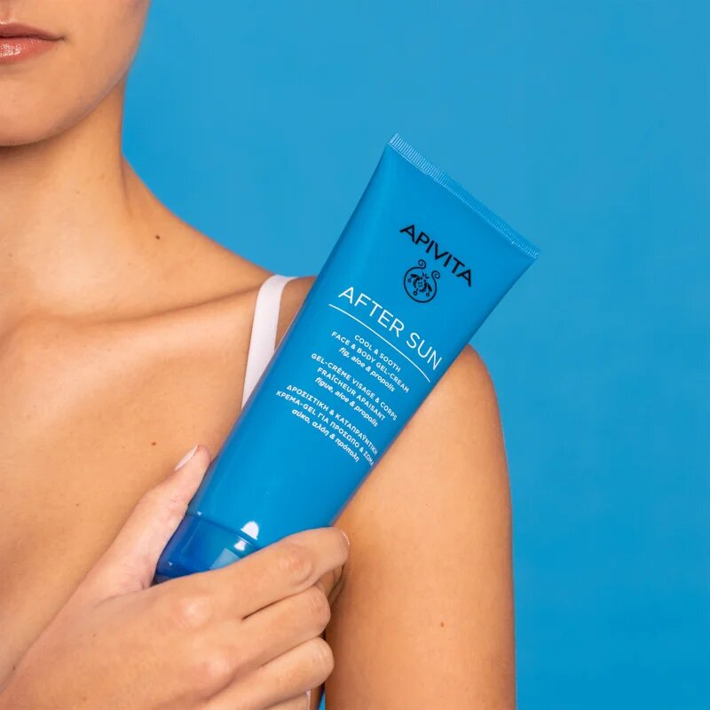 Apivita Bee Sun Safe After Sun Cool & Sooth Face & Body gelasta krema po sončenju 200 ml