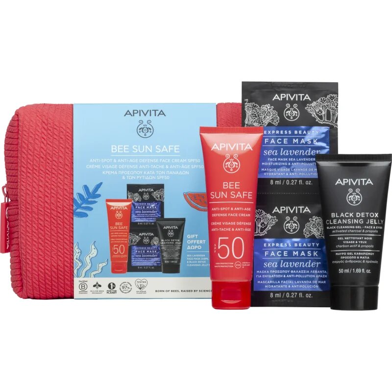 Apivita Bee Sun Safe Anti-Spot and Anti-Age GIft Set darilni set za sončenje SPF 50