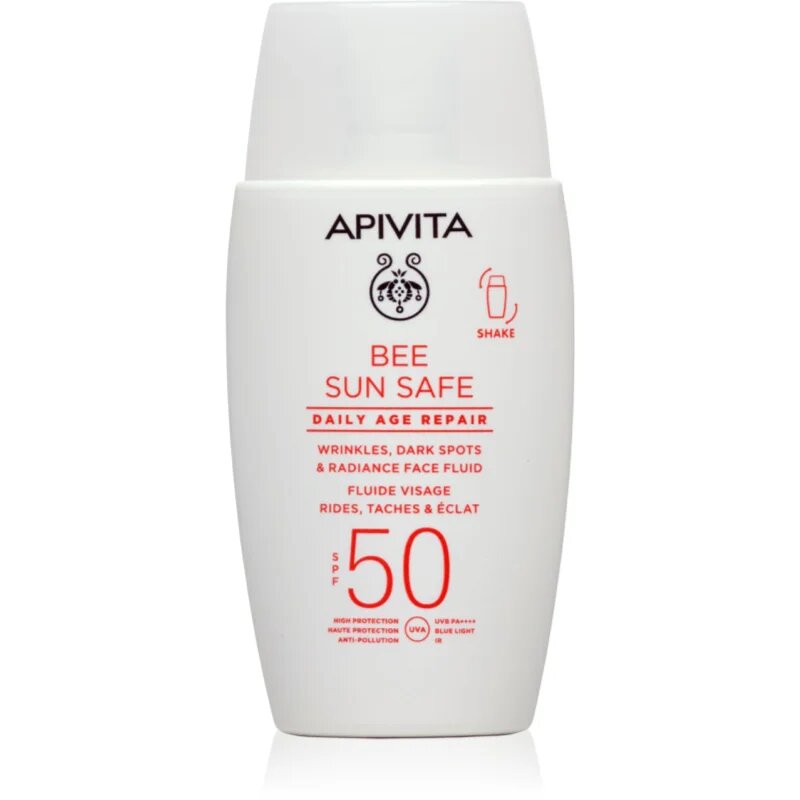 Apivita Bee Sun Safe Daily Age Repair Fluid SPF50 zaščitni fluid proti gubam SPF 50 50 ml