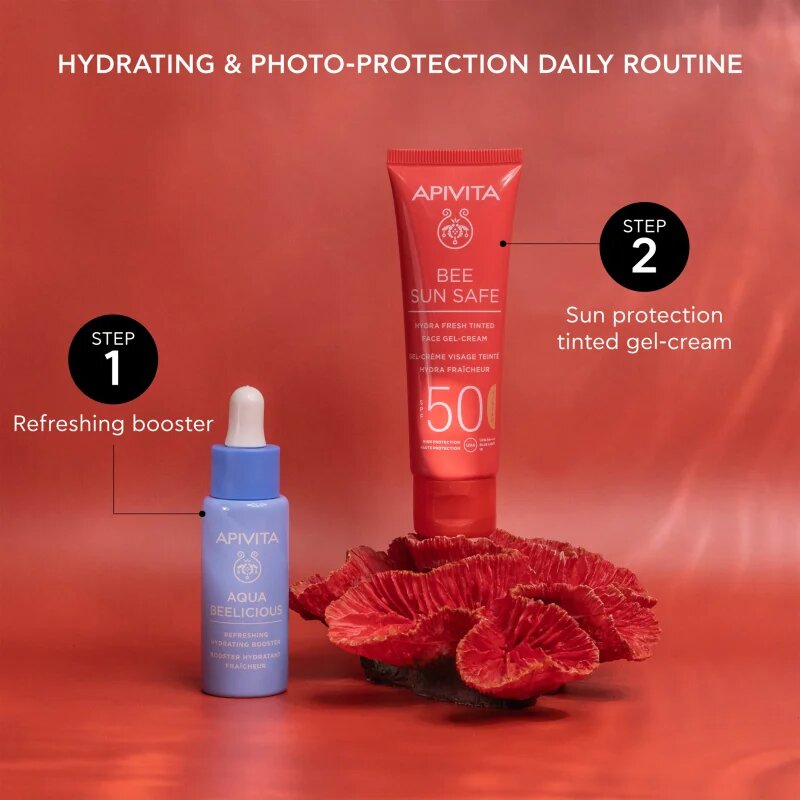Apivita Bee Sun Safe Hydra Face Tinted Gel-Cream SPF50 tonirana gel krema SPF 50 50 ml
