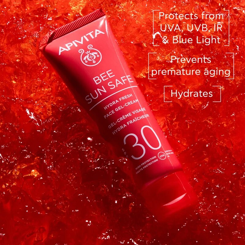 Apivita Bee Sun Safe Hydra Fresh Face Gel-Cream SPF30 vlažilna gel krema SPF 30 50 ml
