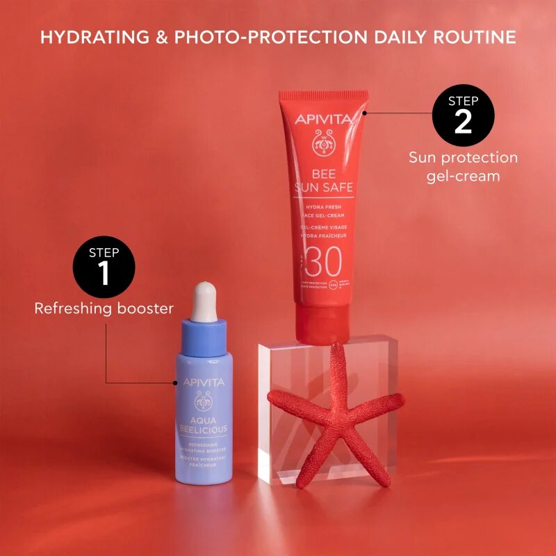 Apivita Bee Sun Safe Hydra Fresh Face Gel-Cream SPF30 vlažilna gel krema SPF 30 50 ml