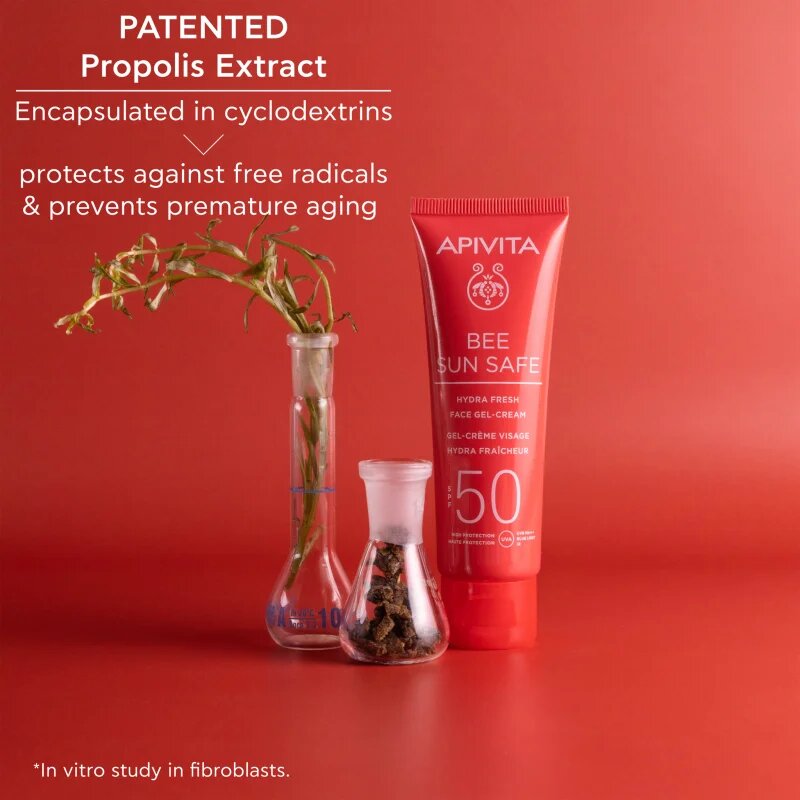 Apivita Bee Sun Safe Hydra Fresh Face Gel-Cream SPF50 vlažilna gel krema SPF 50 50 ml