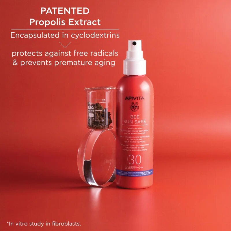Apivita Bee Sun Safe Hydra Melting Ultra-Light Spray SPF30 zaščitni losjon za sončenje v pršilu SPF 30 200 ml