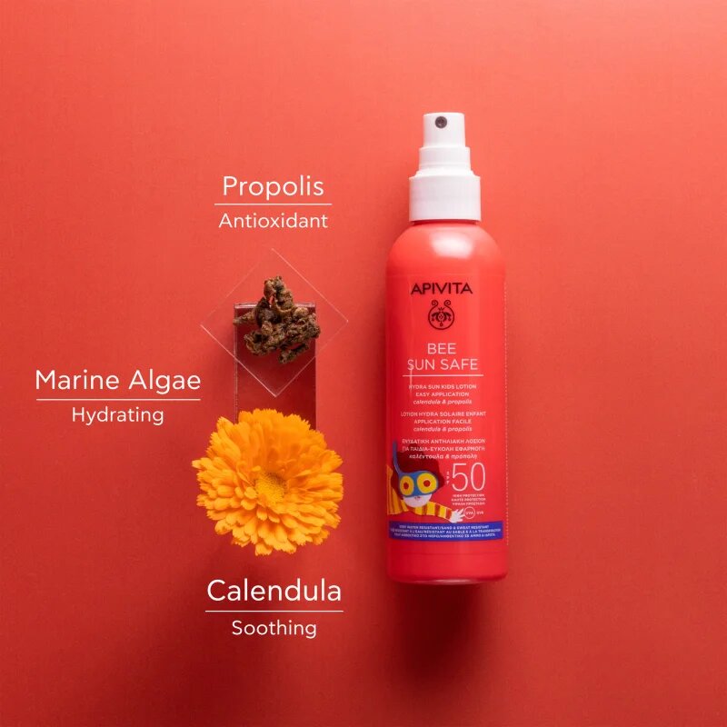 Apivita Bee Sun Safe Kids Spray SPF50 otroški losjon za sončenje SPF 50 200 ml