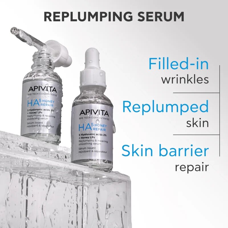 Apivita Bee Tech Concentrates HA5 Honey Repair Serum revitalizacijski serum s hialuronsko kislino 30 ml