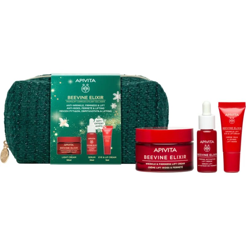 Apivita Beevine Elixir Collagen Reboot božični darilni set za učvrstitev obraza