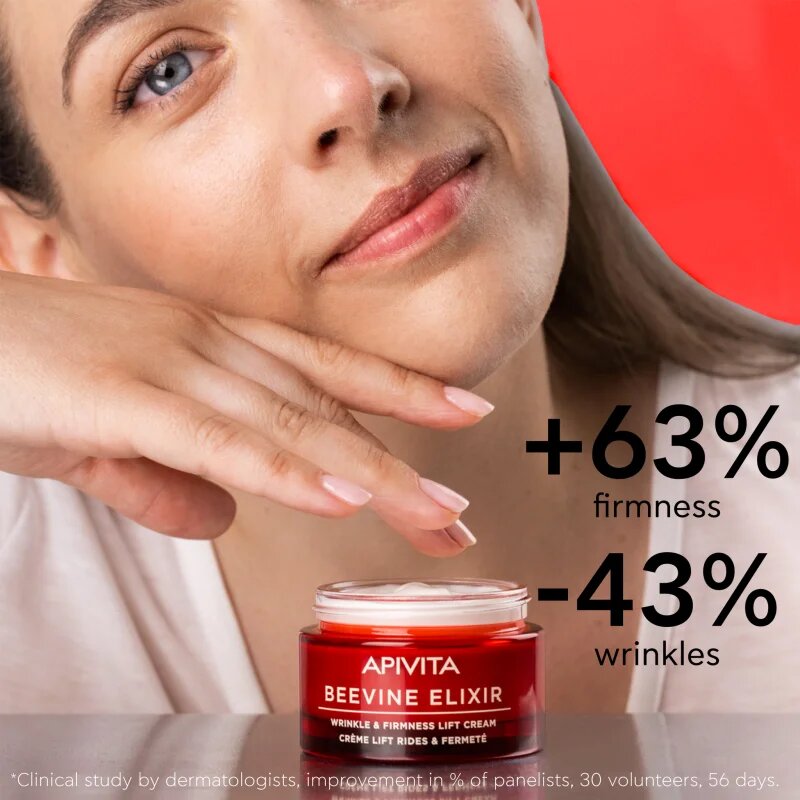 Apivita Beevine Elixir Cream Light učvrstitvena lifting krema proti gubam 50 ml