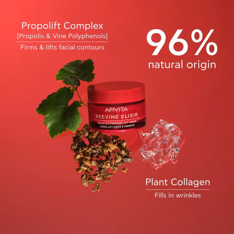 Apivita Beevine Elixir Cream Light učvrstitvena lifting krema proti gubam 50 ml