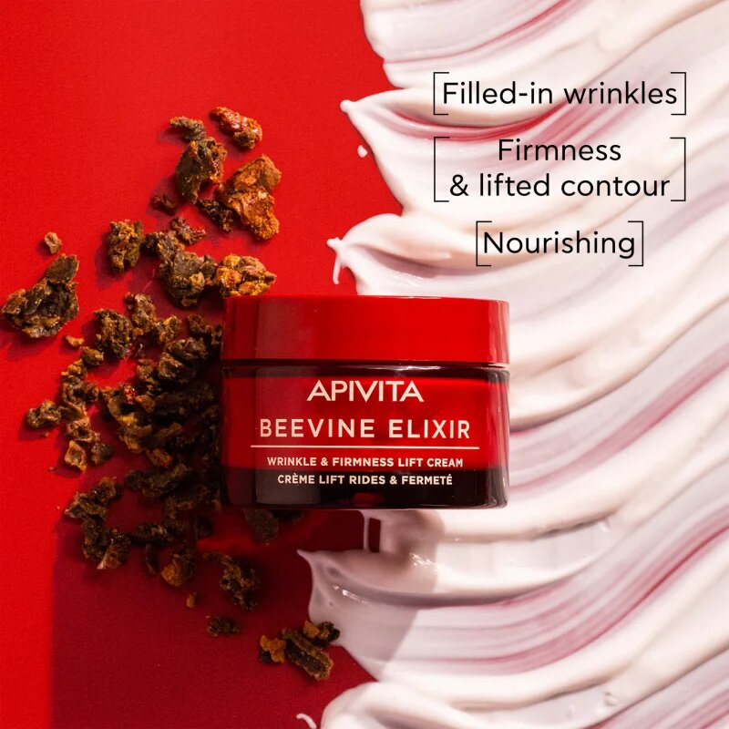 Apivita Beevine Elixir Cream Rich učvrstitvena lifting krema za hranjenje kože in ohranjanje njenega naravnega vlaženja 50 ml