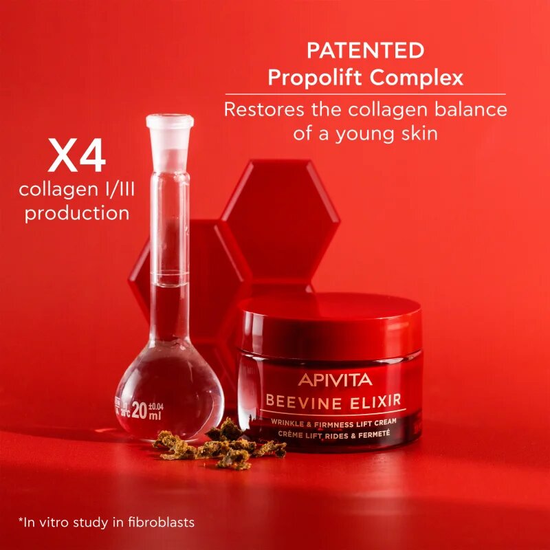 Apivita Beevine Elixir Cream Rich učvrstitvena lifting krema za hranjenje kože in ohranjanje njenega naravnega vlaženja 50 ml
