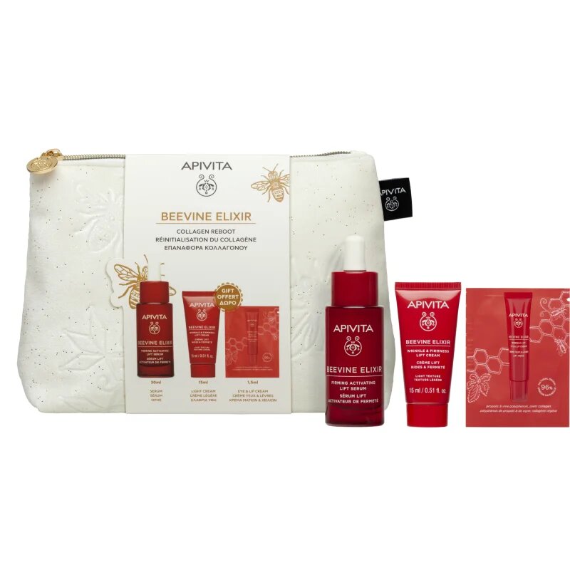 Apivita Beevine Elixir Gift Pouch božični darilni set za učvrstitev obraza