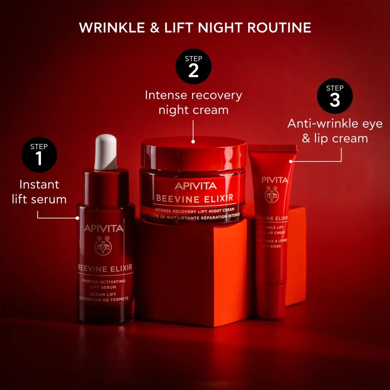 Apivita Beevine Elixir Lift Serum lifting serum za učvrstitev kože za osvetlitev kože 30 ml